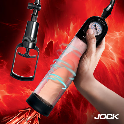 Pump Up Gauge Penis Pump with Pull Handle