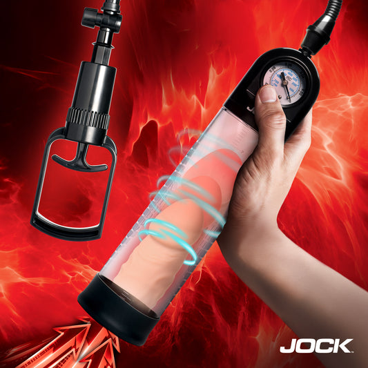 Pump Up Gauge Penis Pump with Pull Handle