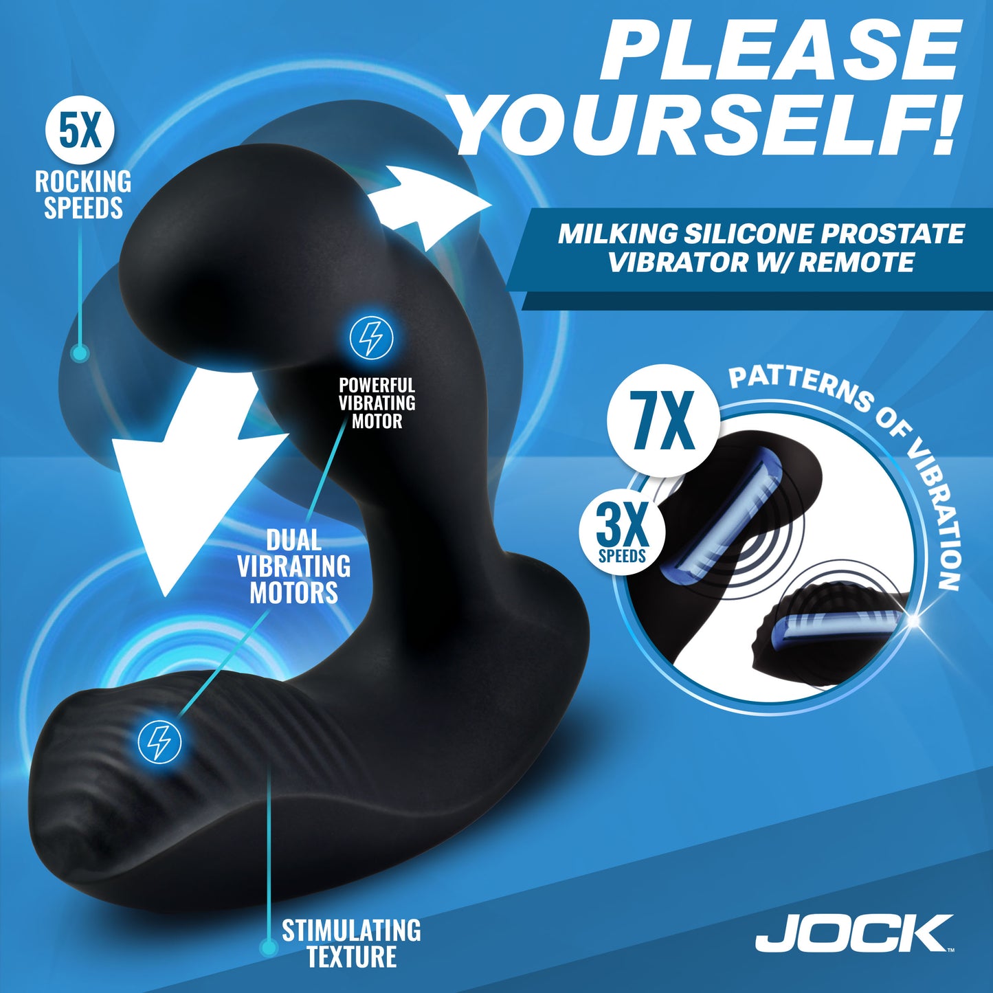 Jock prostate milker gay men solo 32 foot remote hands-free toy