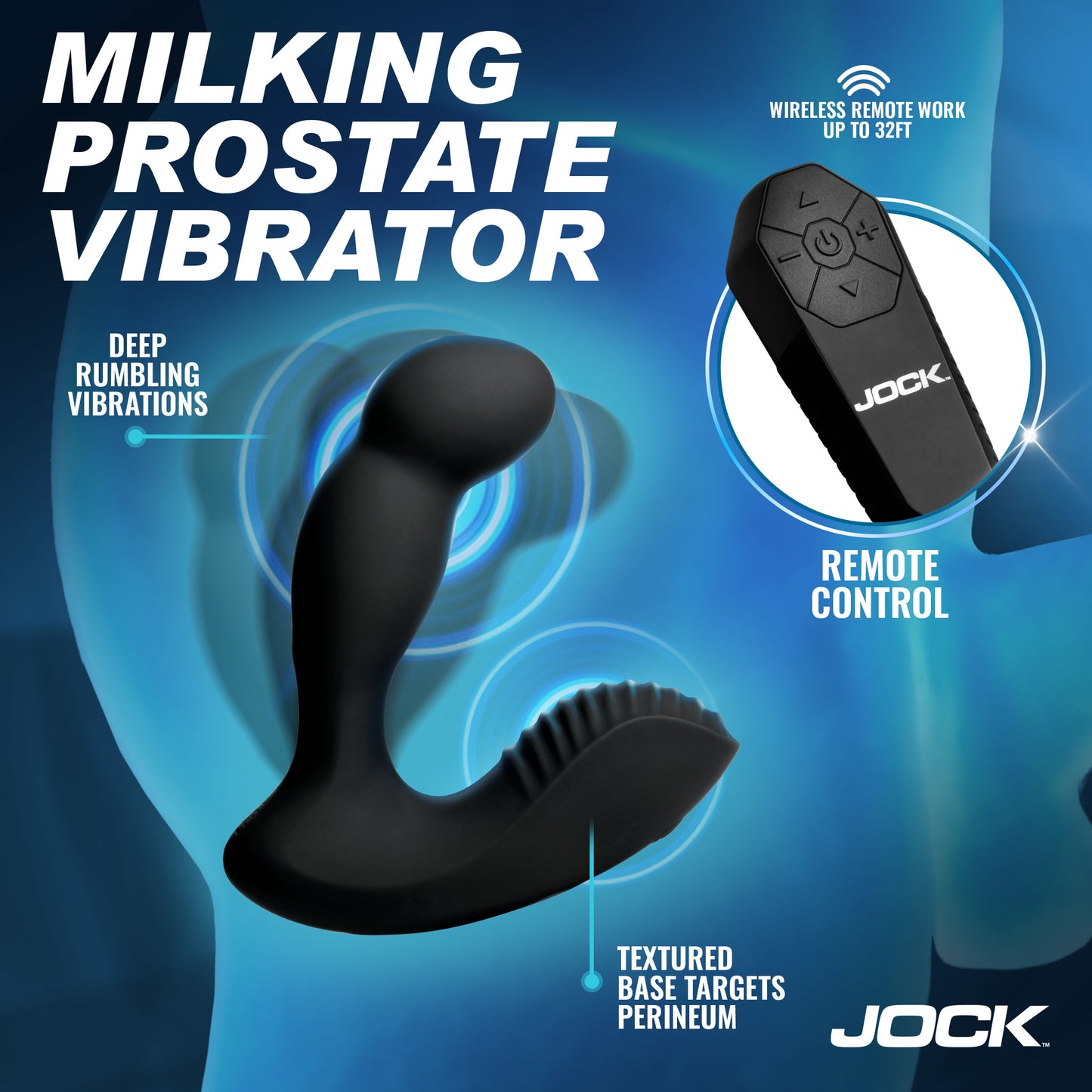 Jock P-Force active milking prostate vibrator silicone rechargeable gay men