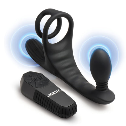 gay cock ring anal plug vibrator remote silicone men solo kink