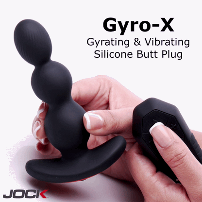 Gyro-X Gyrating & Vibrating Silicone Butt Plug