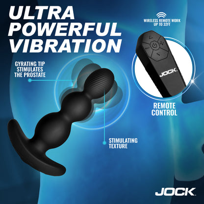 Gyro-X gyrating vibrating silicone butt plug gay men remote rechargeable