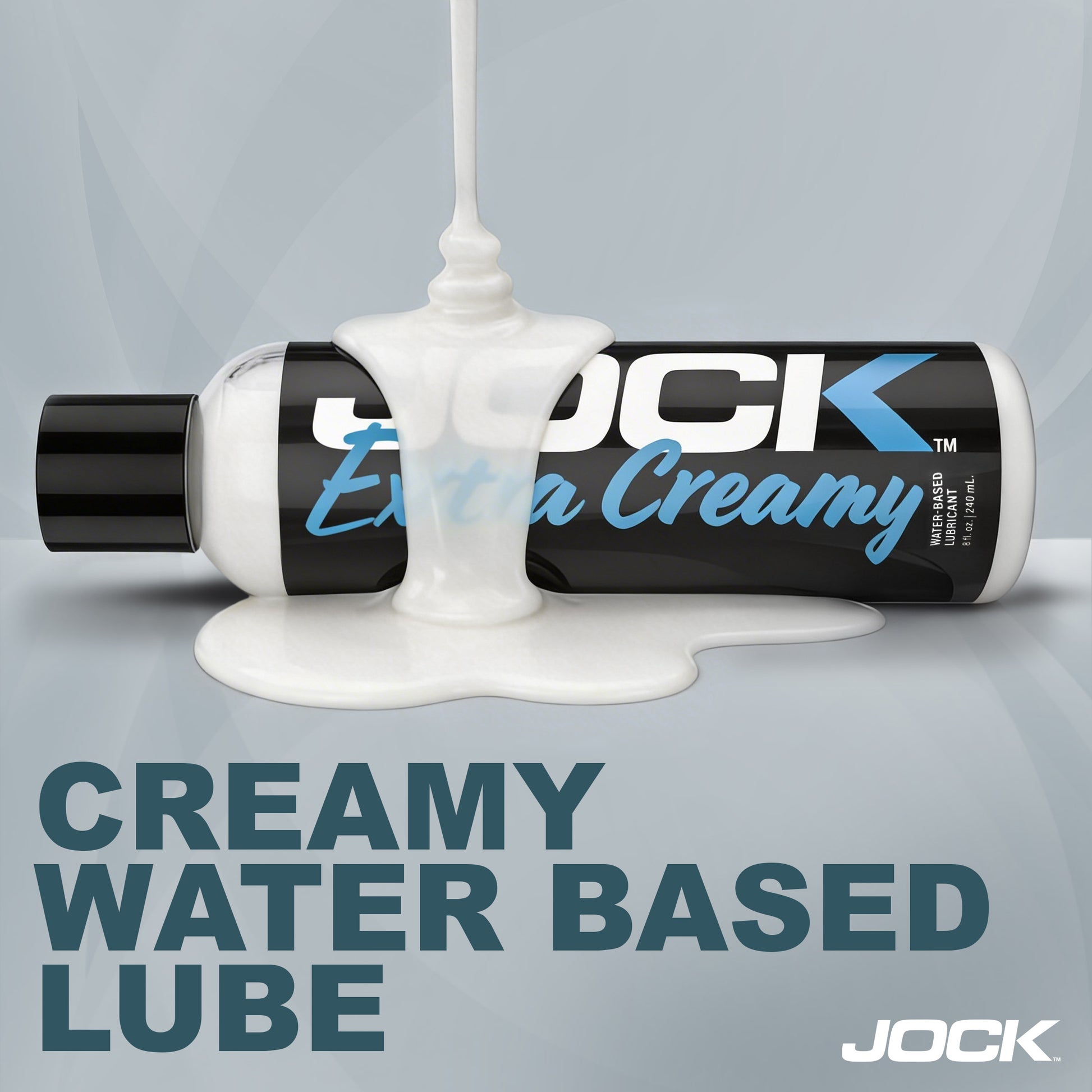 JOCK Extra Creamy jizz lube 8 fl oz white creamy texture gay anal sex fragrance-free