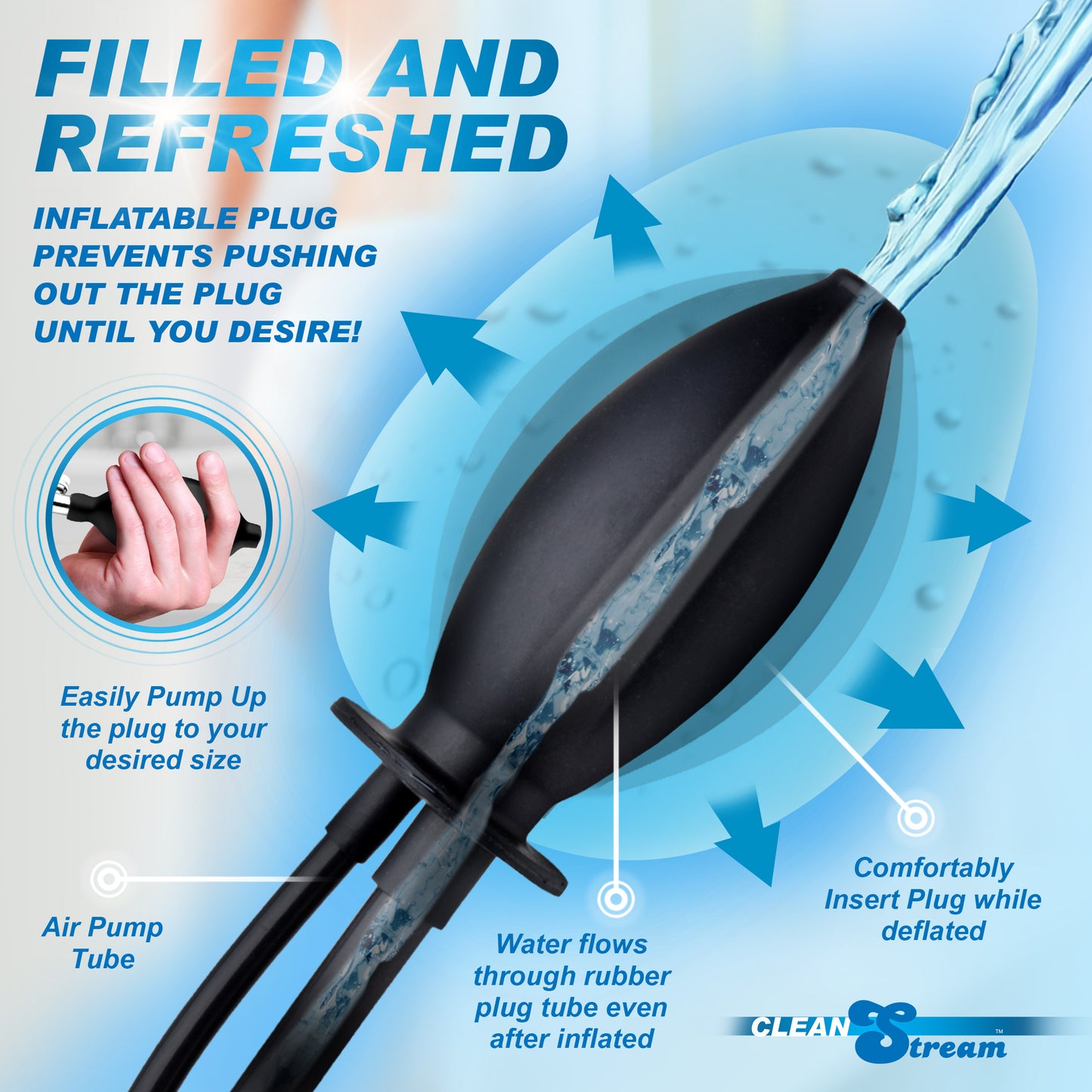 CleanStream Inflatable Enema Plug Boyzshop CleanStream Inflatable Enema Plug Boyzshop