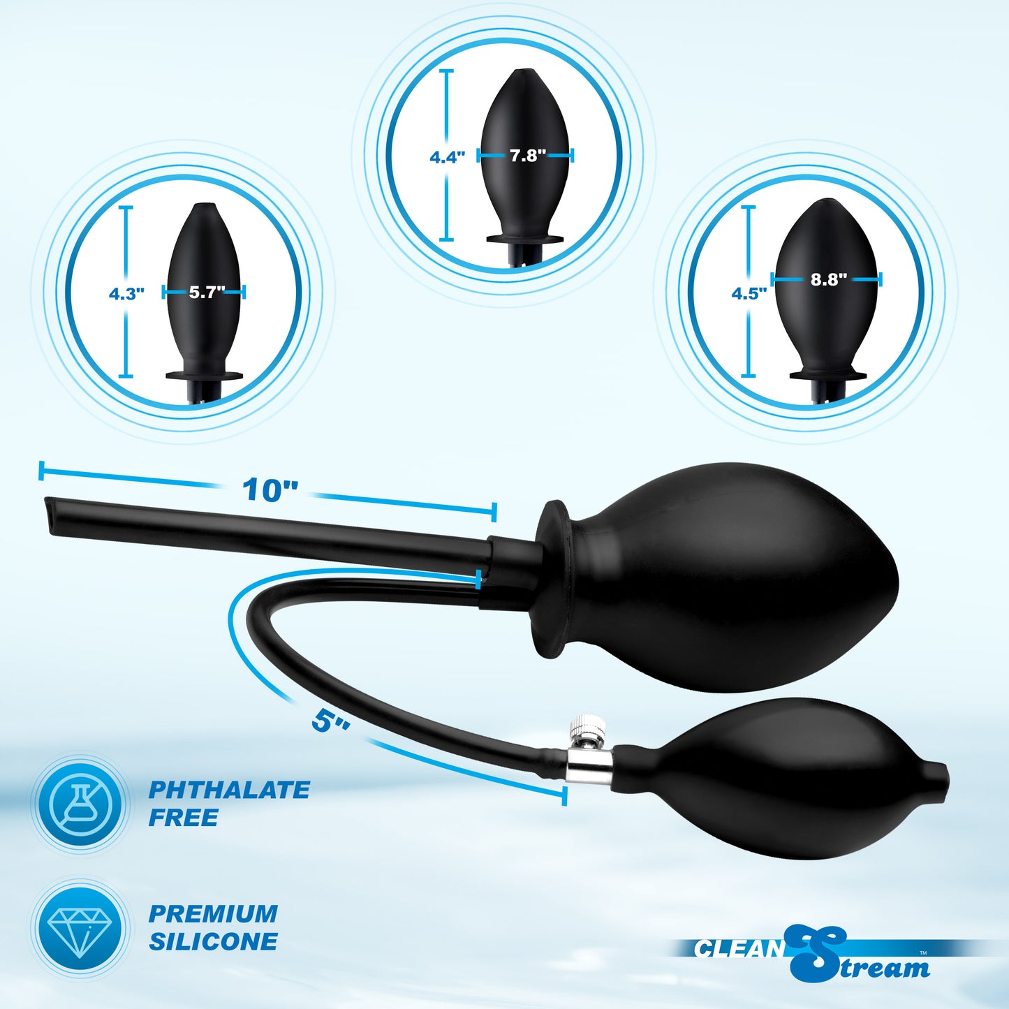 CleanStream Inflatable Enema Plug