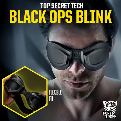 Black Ops Blink Padded Blindfold, Cupped Blackout