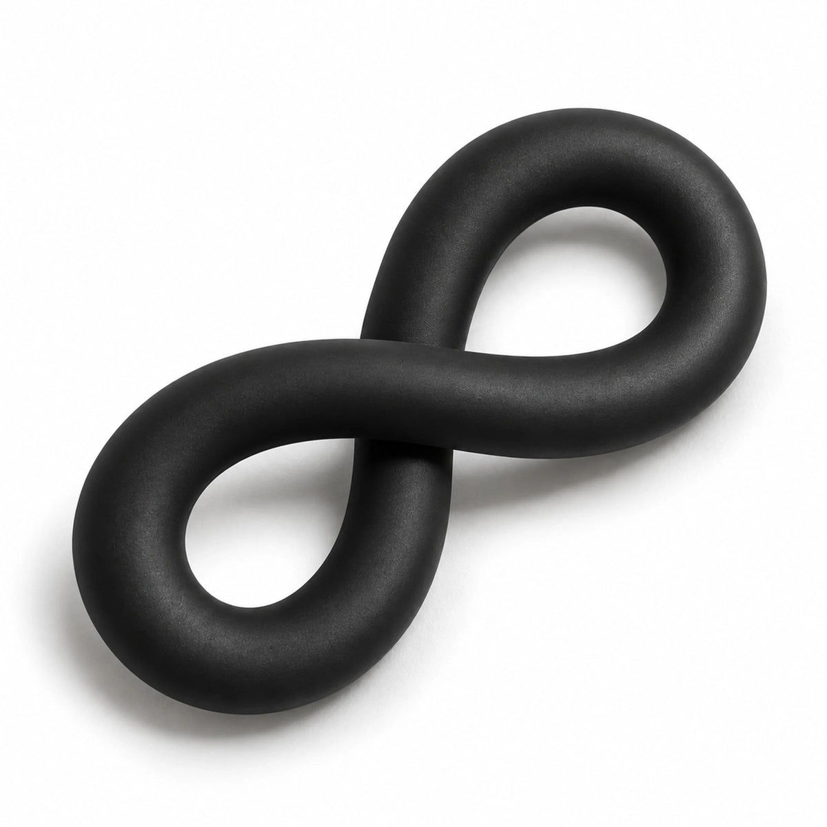 X-Wrap twisted into a figure 8 cock and ball ring on a white background, Fort Troff gay gear at Boyzshop