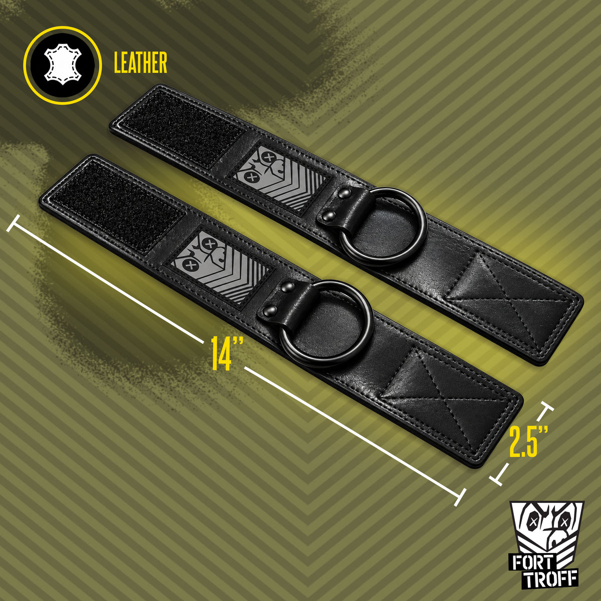 Neo Ankle Restraints, Neoprene Velcro Bondage Ankle Cuffs