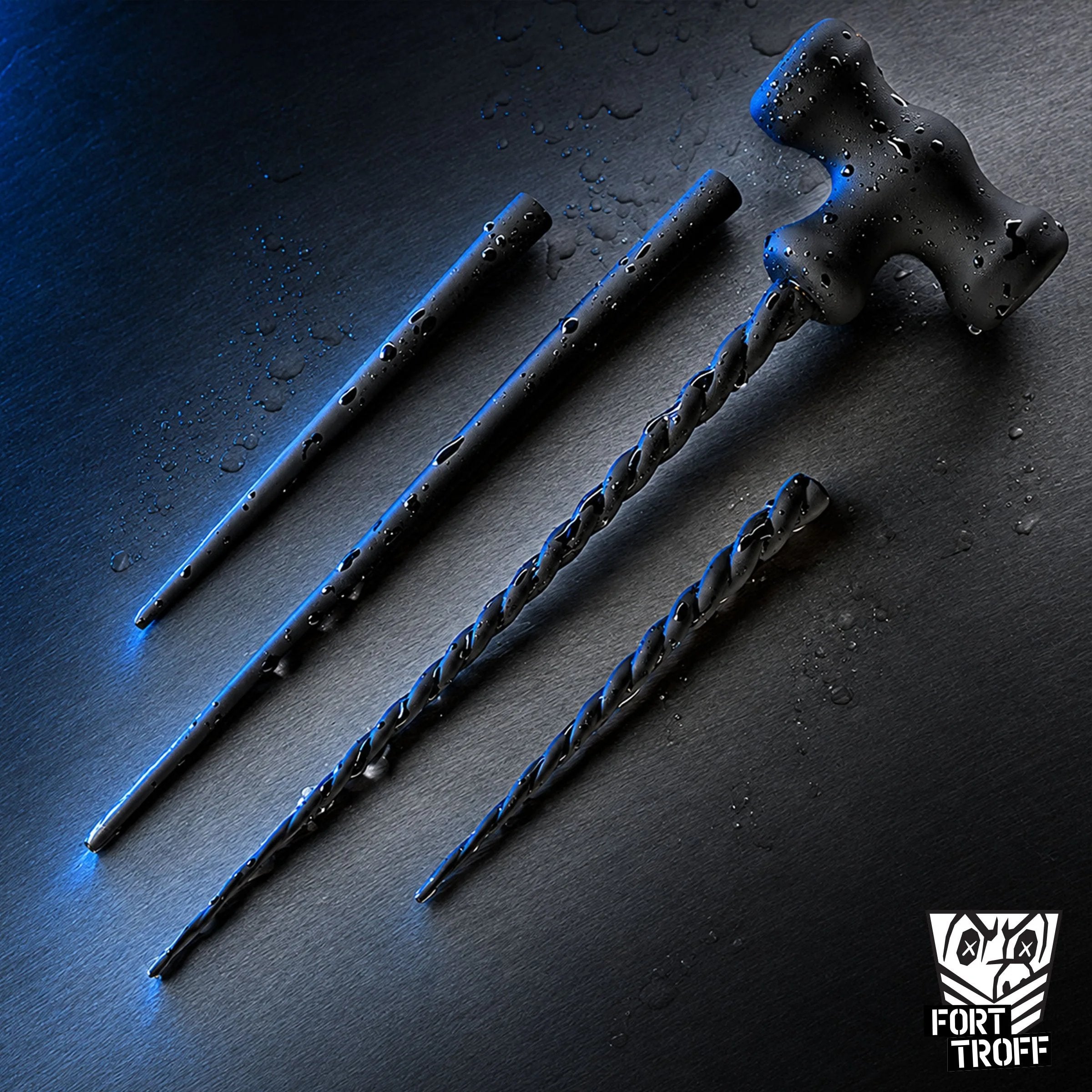 Sounding Hammer, Silicone Urethral Sounding Rods Kit