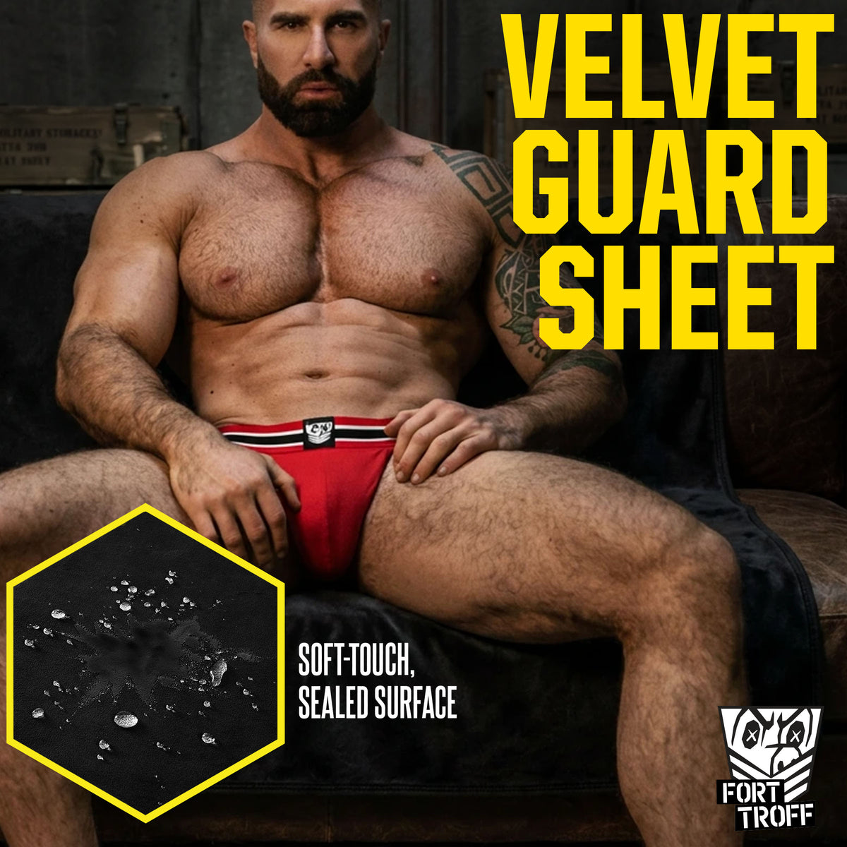 Velvet Guard Waterproof Play Sheet King, Sex Blanket