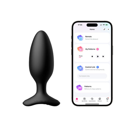 Lovense Hush 2 gay butt plug 1.75 inch Bluetooth app control prostate vibration