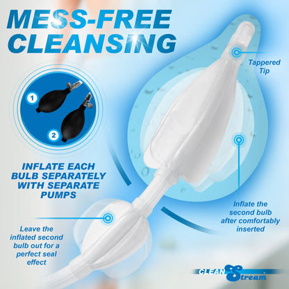 The CleanStream Double Balloon Enema Nozzle