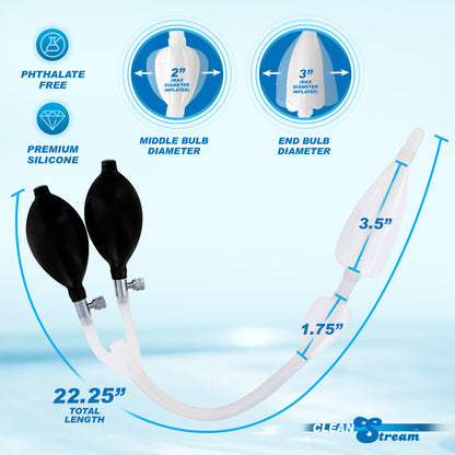 The CleanStream Double Balloon Enema Nozzle