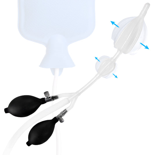 The CleanStream Double Balloon Enema Nozzle