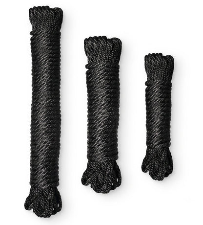 Premium Black Nylon Bondage Rope