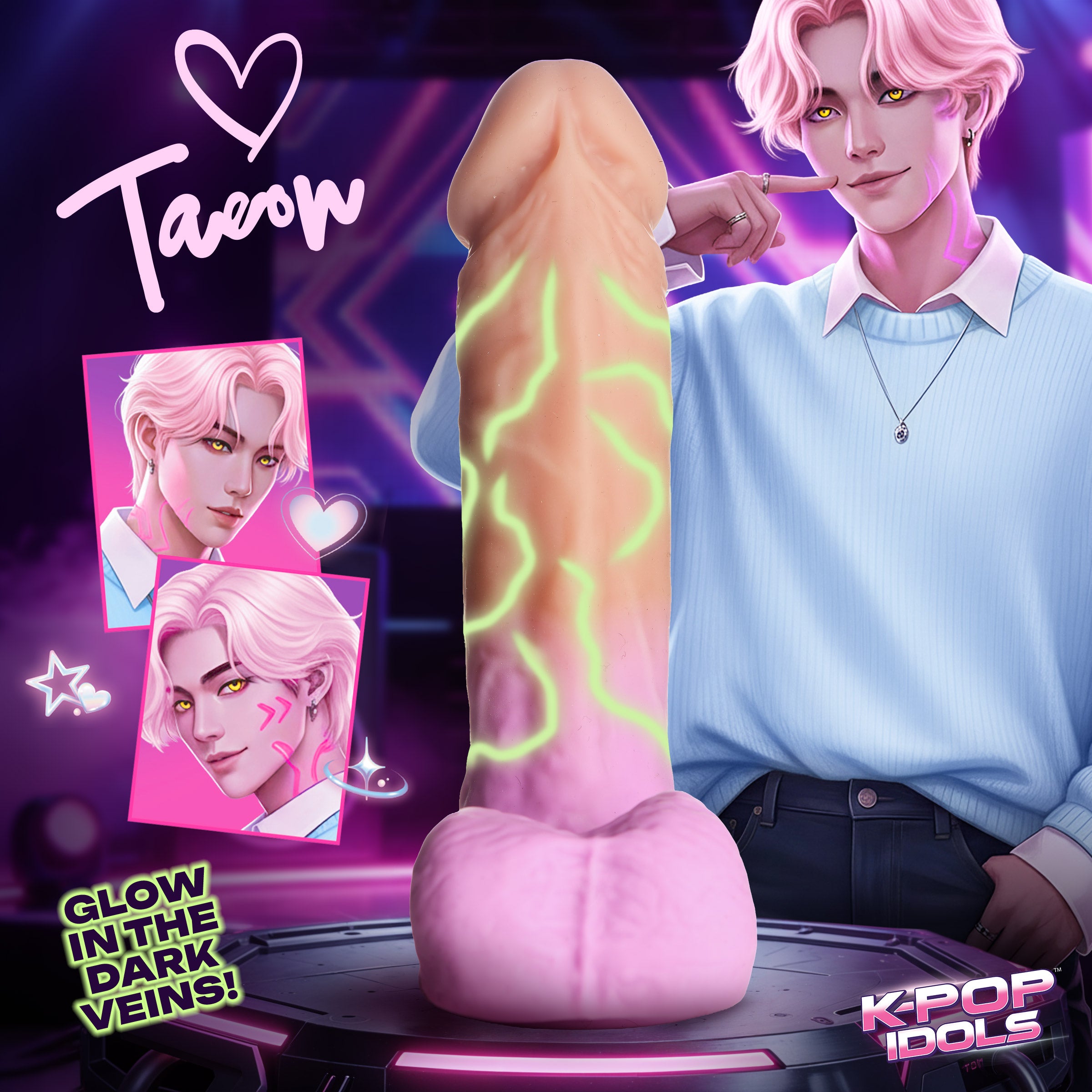 Taeon Silicone Dildo with Balls