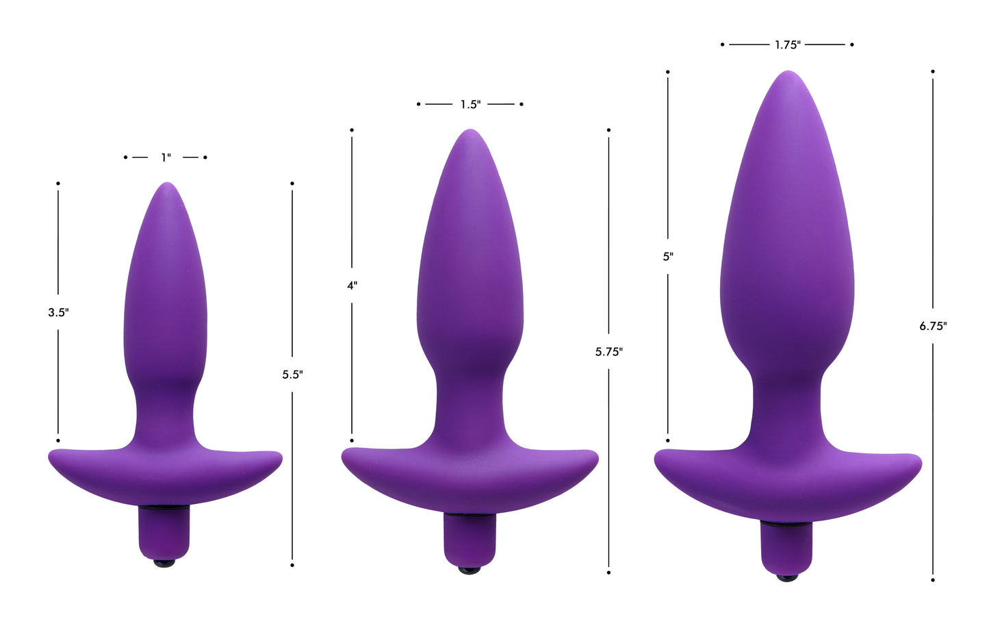 Aria Vibrating Silicone Butt Plug