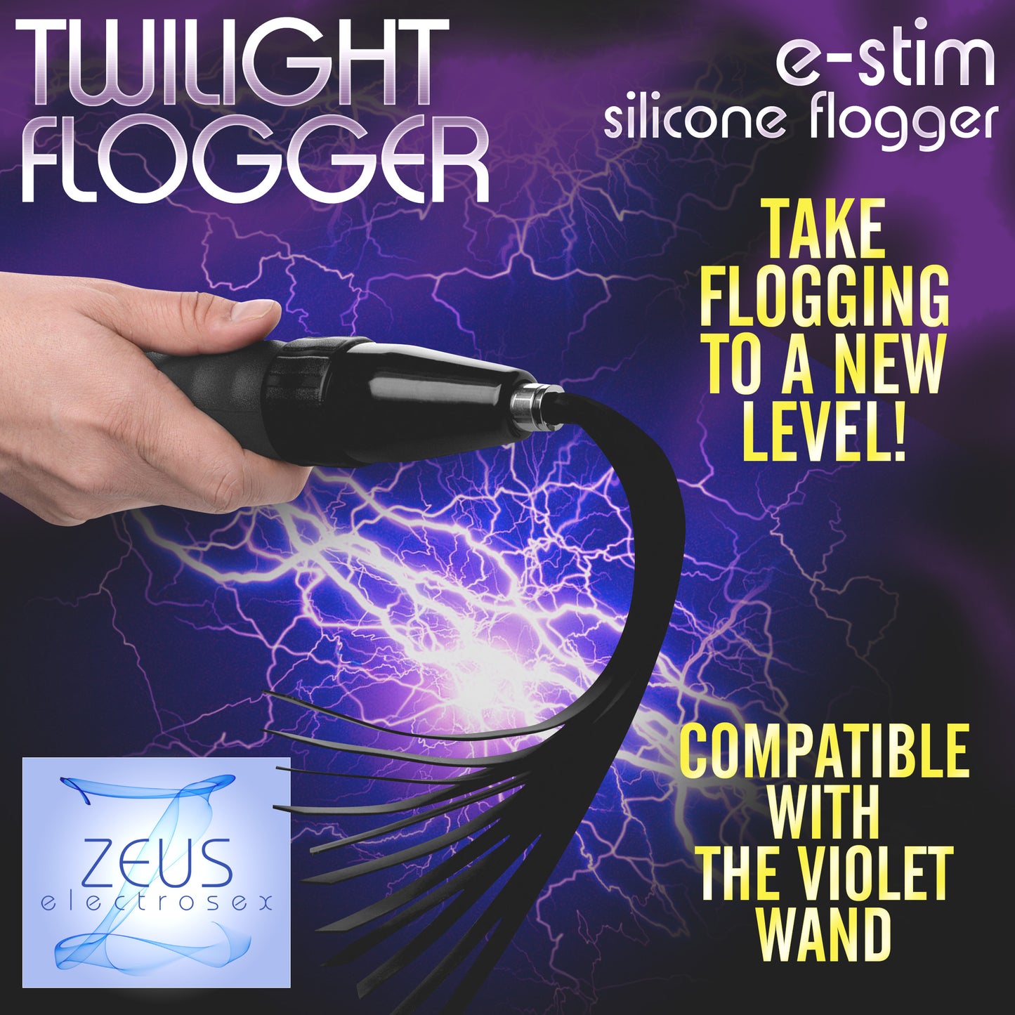 Extreme Twilight Flogger Silicone eStim Attachment