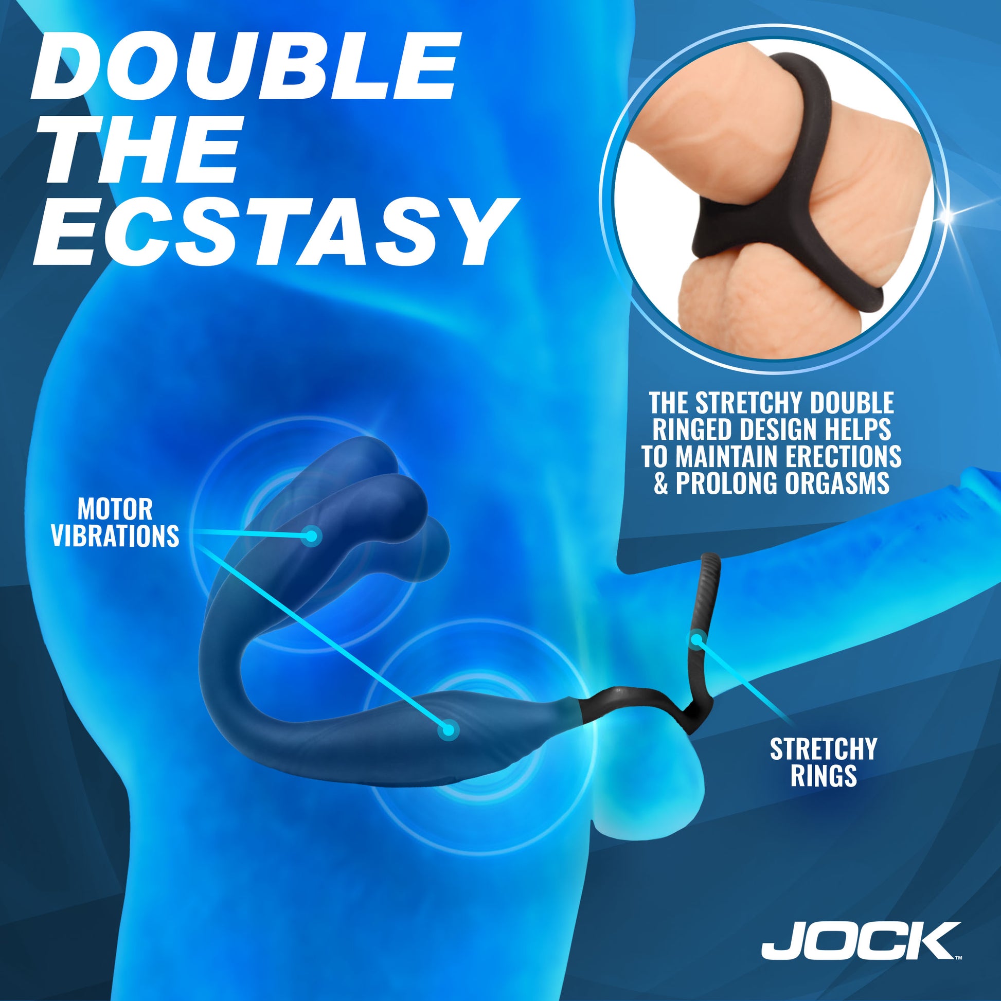 Double cock and ball ring on the AXIS prostate vibrator