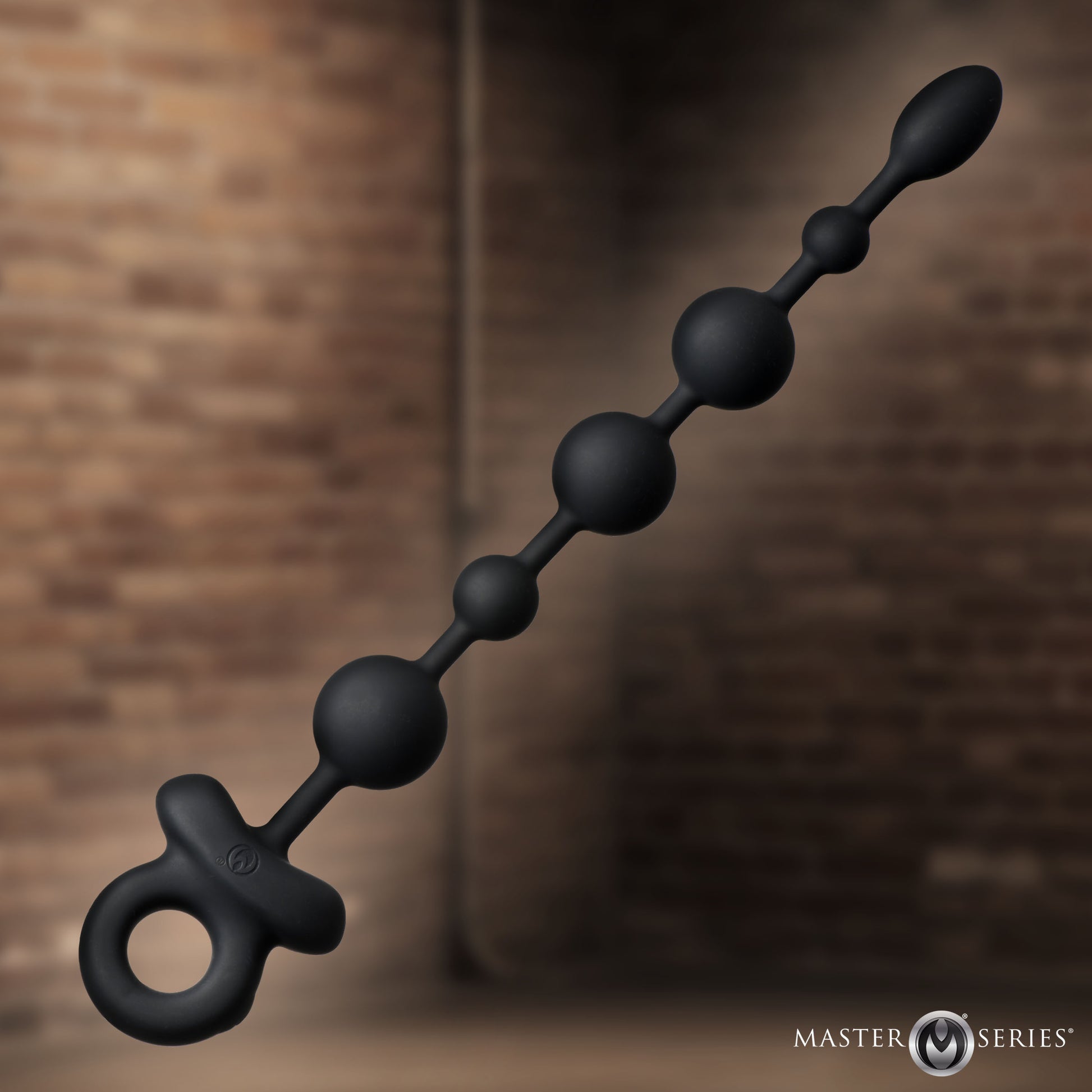 Balls Deep vibrating anal beads for men with 3 motor strand