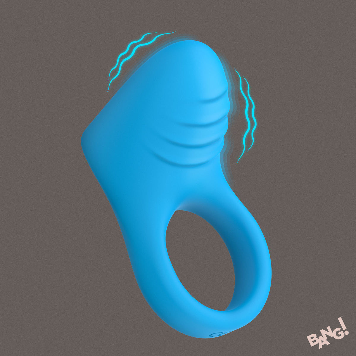Bang! Vibrating Silicone C-Ring reversible textured cock ring