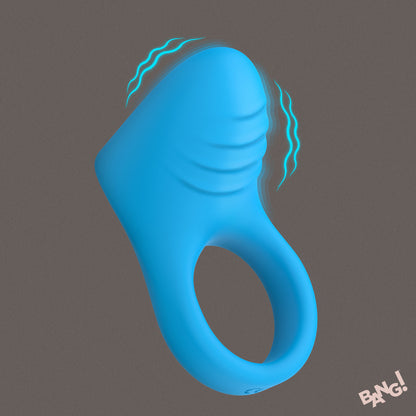 Bang! Vibrating Silicone C-Ring reversible textured cock ring
