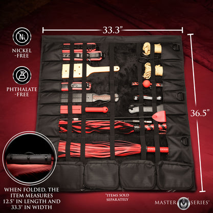 Size chart for the discreet BDSM gear bag