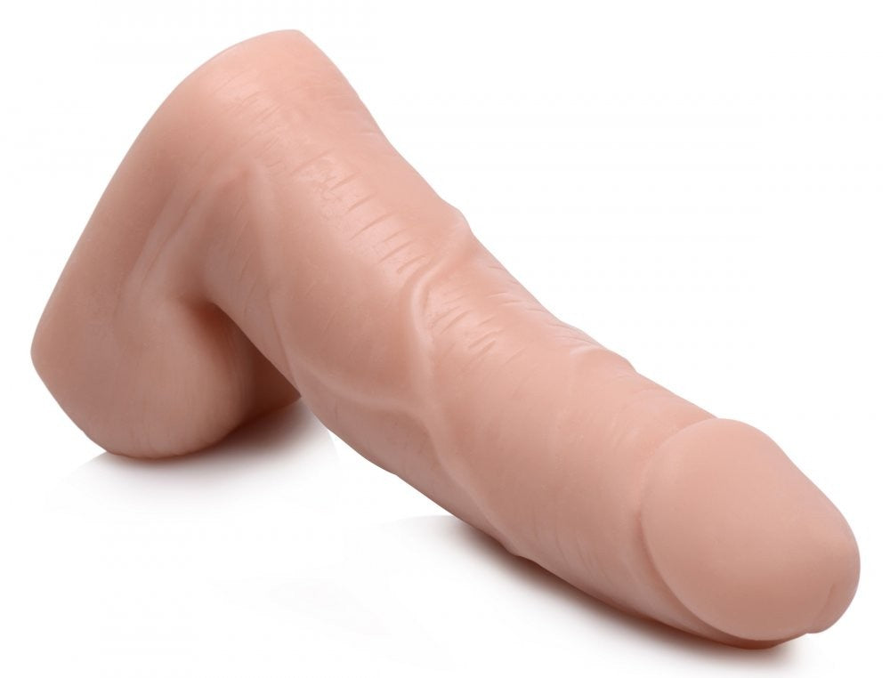 Large Bulge Soft FTM Packer in flesh, side view showing veins