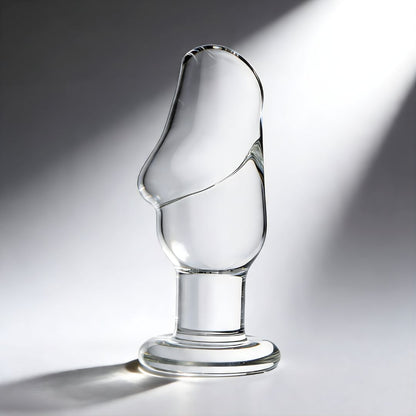 Cock Head Glass Butt Plug  Boyzshop