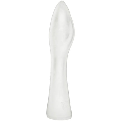 FFister Frost cushioned fisting sleeve in frosted clear TPE, side view, Fort Troff