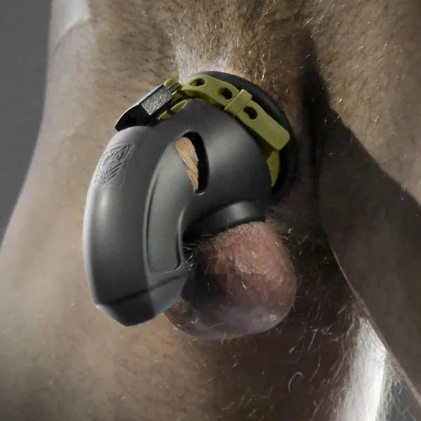 Flexible silicone chastity cage, comfortable all-day wear. Fort Troff.