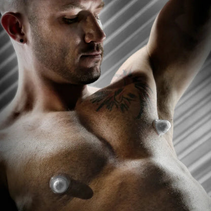 Large silicone nipple sucker in black, single unit. Fort Troff.