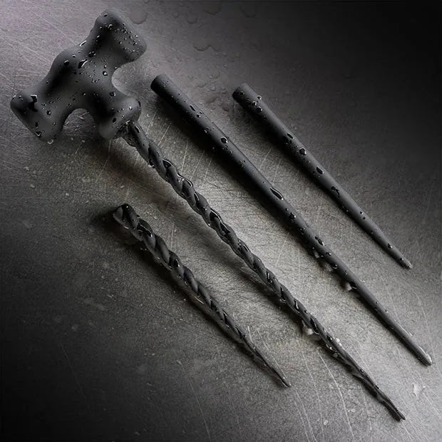 Urethral sounding hammer set with interchangeable attachments. Fort Troff.