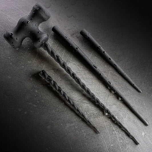 Urethral sounding hammer set with interchangeable attachments. Fort Troff.