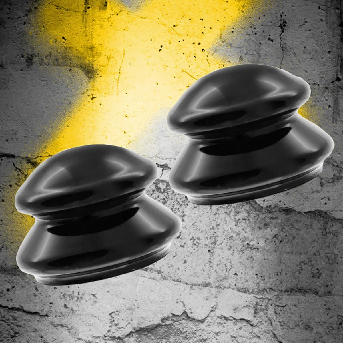 Pair of black Nip Suckers 3.0 nipple suction cups, Fort Troff