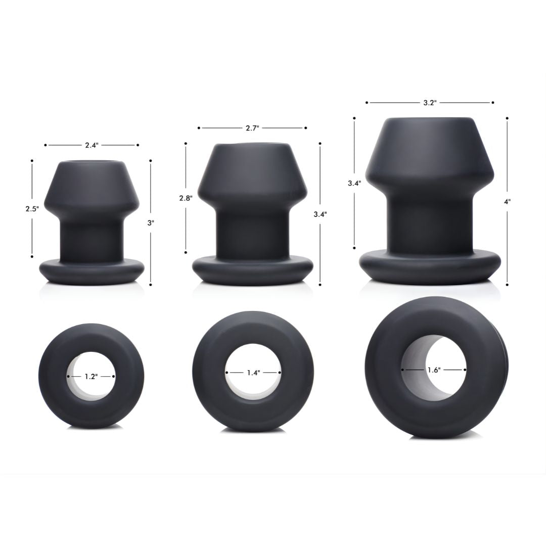 Gape-Grommets 3 Piece Hollow Silicone Anal Dilator Set – Boyzshop