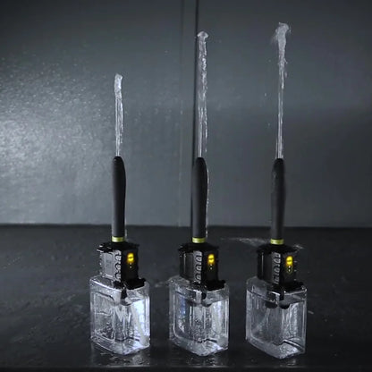 3 Hydro-Pro rechargeable douche units showing low, medium plus high water flow, Fort Troff gay gear at Boyzshop