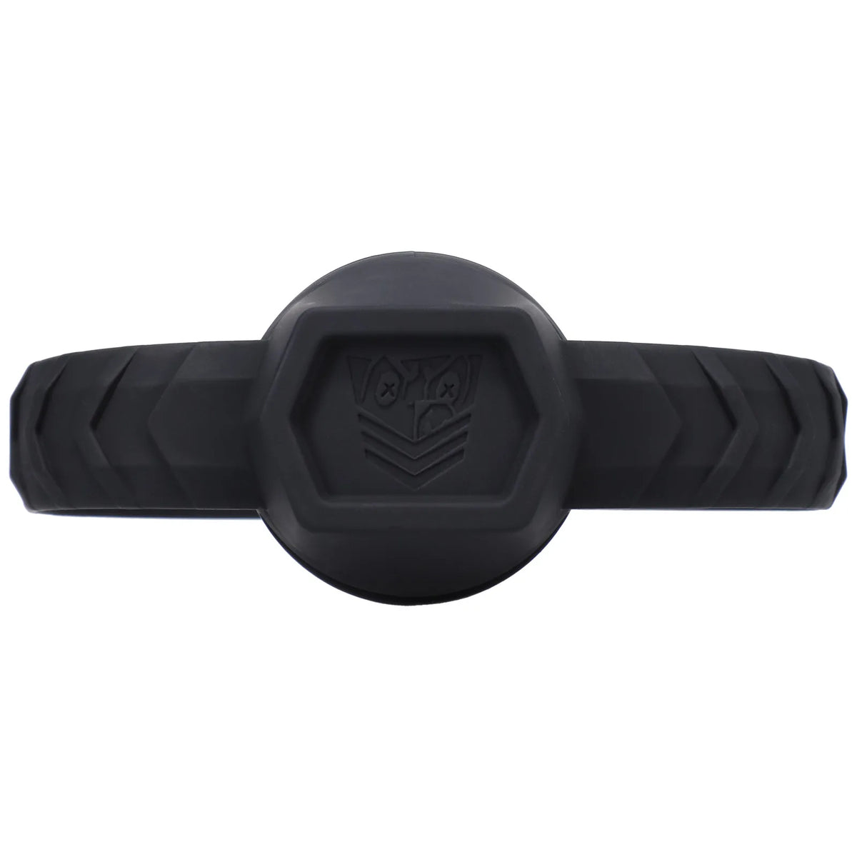 Max Comfort silicone ball gag hex face with the embossed Fort Troff shield, Fort Troff gay gear at Boyzshop