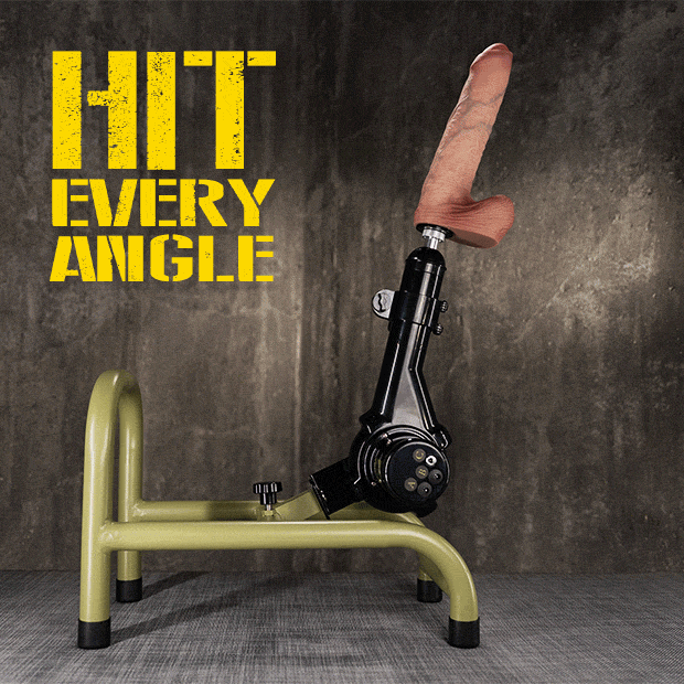 Grunt fuck machine with a realistic dildo mounted, hit every angle graphic, concrete wall, Fort Troff gay gear at Boyzshop