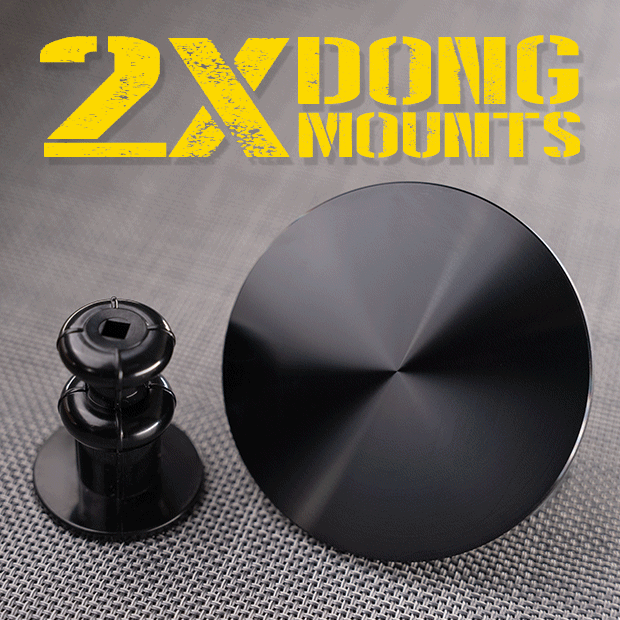 Grunt sex machine 2X dong mounts, Vac-U-Lock adapter plus a round suction plate, Fort Troff gay gear at Boyzshop