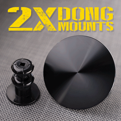 Grunt sex machine 2X dong mounts, Vac-U-Lock adapter plus a round suction plate, Fort Troff gay gear at Boyzshop