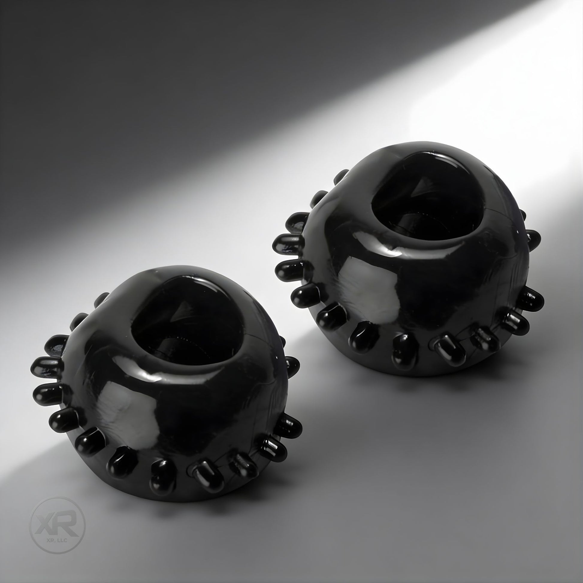 gummy cock rings two pack for gay men featuring flexible design with textured nubs for added stimulation