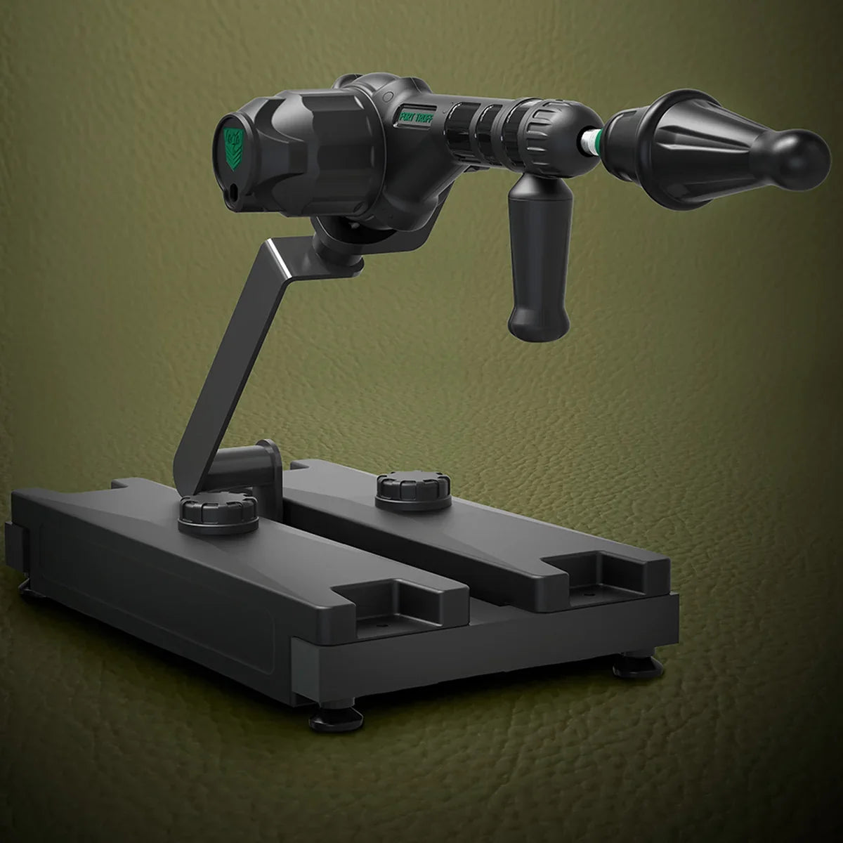 Gunner System modular fuck machine assembled on the base with dildo, angled hero shot