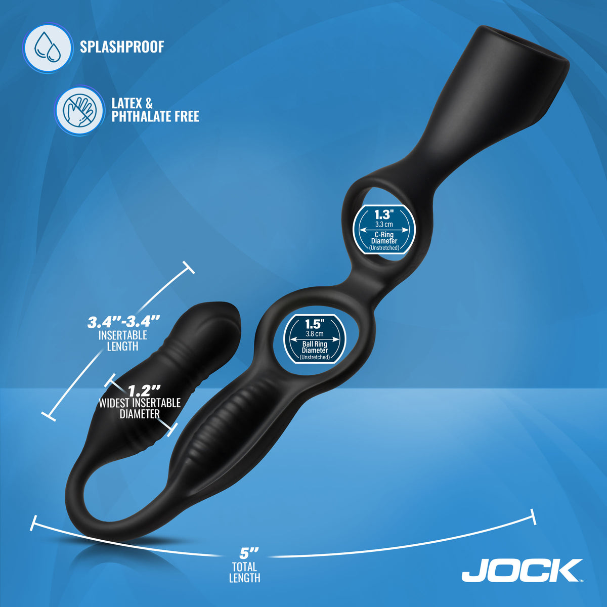 Stretchy double ring grip on the Hype Max set