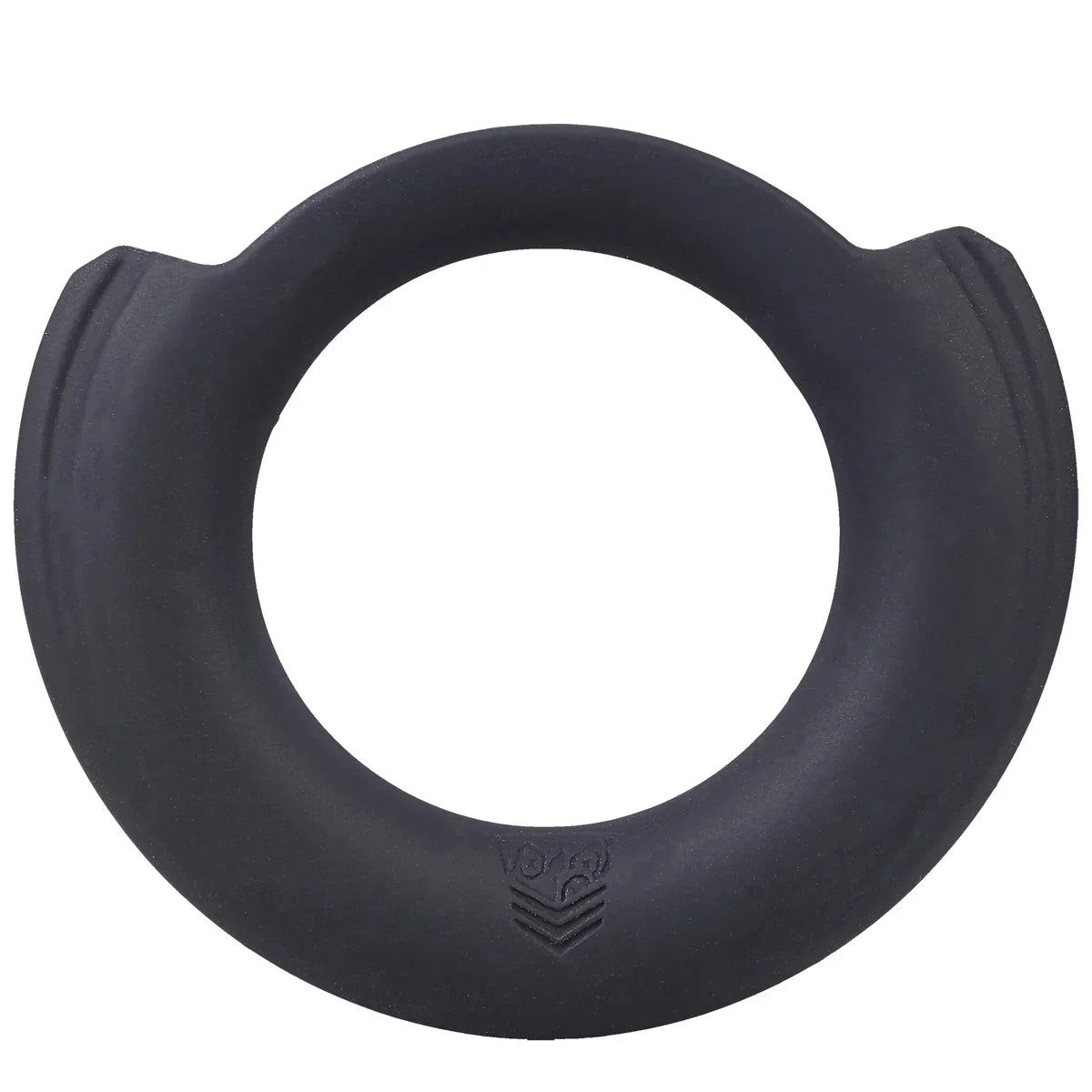 Pinch Zero black silicone case alone, top-down view without the chrome insert