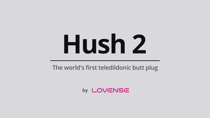 Lovense Hush 2 Medium Bluetooth Vibrating Butt Plug