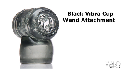 Black Vibra Cup Wand Attachment