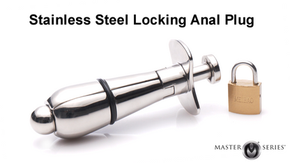 Stainless Steel Locking Anal Plug