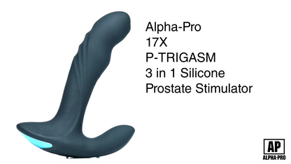 17X P-Trigasm 3-in-1 Silicone Prostate Stimulator